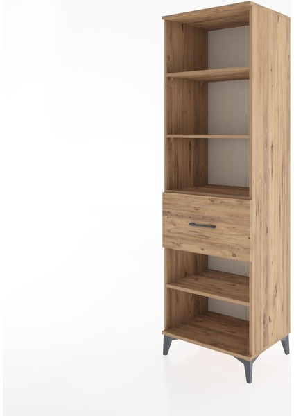 Hyperion Dolap 4 Raflı Tek Çekmeceli 60X44X195 Çam-Çam modelleri