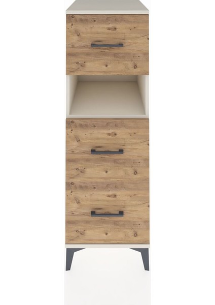 Kronos Dolap Tek Raflı 3 Çekmeceli 44X59X134 Aytaşı-Çam