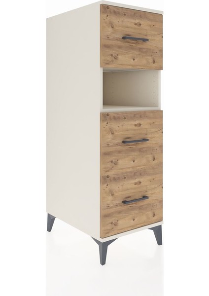 Kronos Dolap Tek Raflı 3 Çekmeceli 44X59X134 Aytaşı-Çam fiyatları