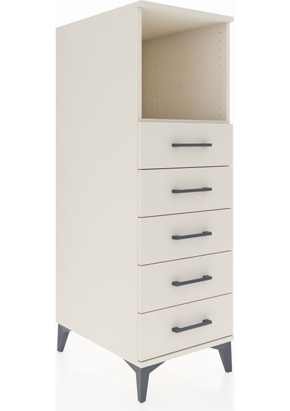 Kronos Dolap Tek Raflı 5 Çekmeceli 44X59X134 Aytaşı-Aytaşı fiyatları