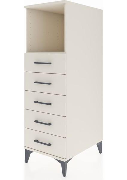 Kronos Dolap Tek Raflı 5 Çekmeceli 44X59X134 Aytaşı-Aytaşı modelleri