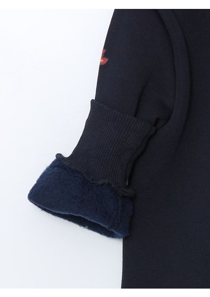 Yeni Sezon Bisiklet Yaka Baskılı Erkek Çocuk Sweatshirt modelleri