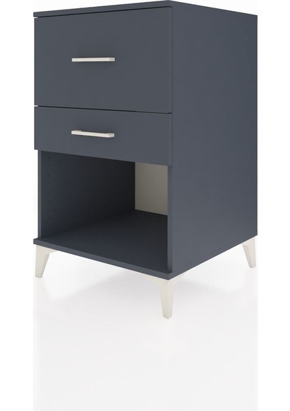 Kronos Komodin 2 Çekmeceli 60X59X96 Antrasit-Antrasit modelleri