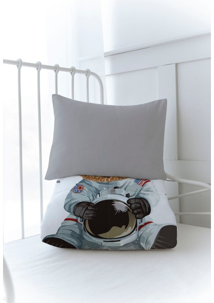 Organik Baskılı Bebek (100X150 Cm) Yorgan Seti - Iconic Serisi - Astronot Ayıcık modelleri