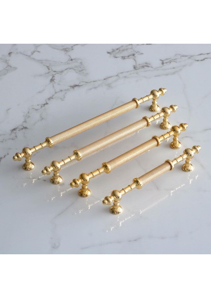 Mobilya Çekmece Mutfak Dolabı Dolap Kapak Kulpları Kulbu Altın Gold Metal Kulp 224 Mm-22.4 cm fiyatları