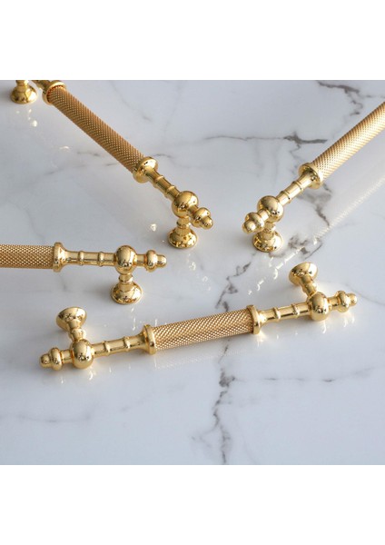 Mobilya Çekmece Mutfak Dolabı Dolap Kapak Kulpları Kulbu Altın Gold Metal Kulp 224 Mm-22.4 cm fırsatları