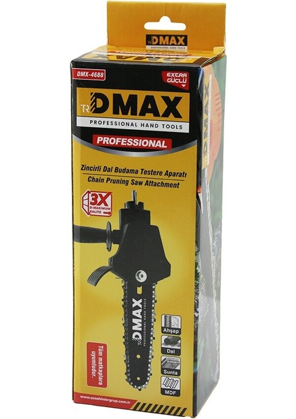 Matkapa Tak Kullan Zincirli Budama - Dal Kesme Testere Aparatı Tüm Matkaplara Uyumlu (5067)