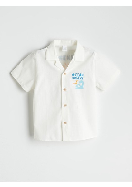 Yeni Sezon Resort Yaka Baskılı Erkek Çocuk Gömlek fırsatları