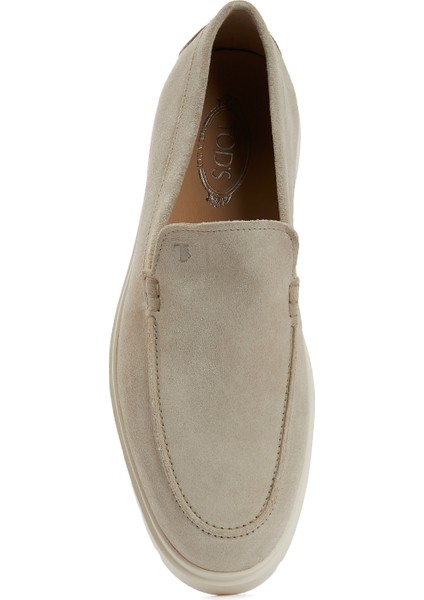 Fildişi Erkek Deri Loafer fırsatları