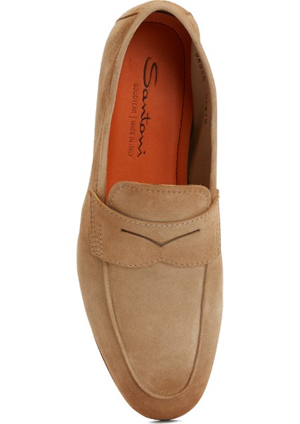 Bej Erkek Deri Loafer fırsatları