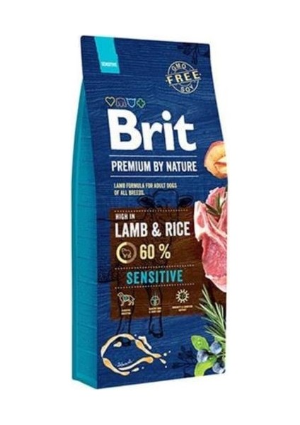 Brit Premium Sensitive Lamb Kuzu Etli Hassas Yetişkin Köpek Maması 15 kg (STT:03/2025) - Petshopundan