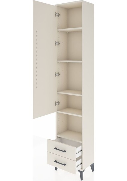 Arges Dolap 5 Raflı 2 Çekmeceli Tek Kapaklı 44X30X221 Aytaşı-Aytaşı fırsatları