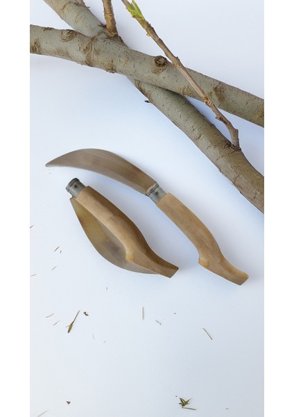 Paslanmaz Çelik Ahşap Saplı Bıçkı Ağaç Dal Kesme Testere Ağızlı Yerli Bursa Kalın Diş