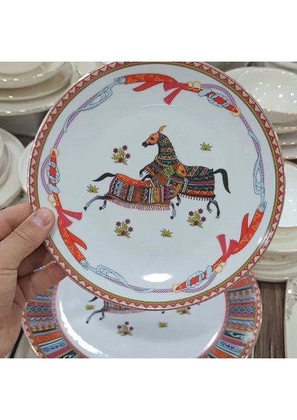 Bawarıa 6 Kişilik 28 Parça At Desenli Yemek Takımı indirimleri