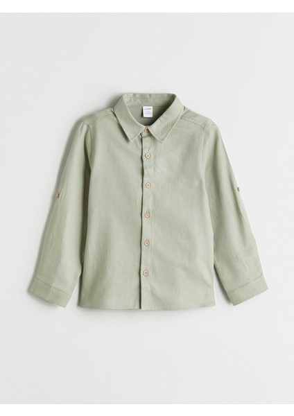 Yeni Sezon Basic Uzun Kollu Erkek Çocuk Gömlek