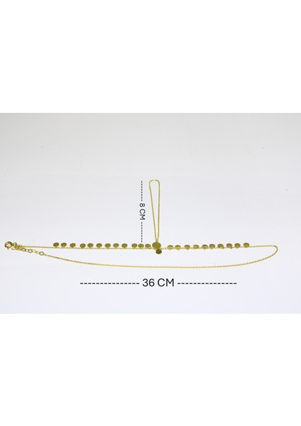 14 Ayar Altın Pullu Şık ve Zarif Şahmeran Bileklik