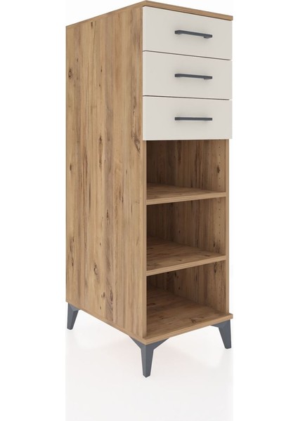 Kronos Dolap 2 Raflı 3 Çekmeceli 44X59X134 Çam-Aytaşı fiyatları