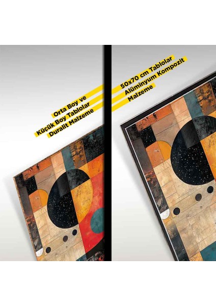 “kozmik Denge - Modern Kozmik Sanat Duvar Dekoru” modelleri