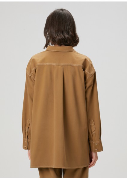 Nina Taba Twill Dış Gömlek fırsatları
