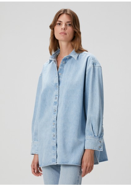 Nina Açık Mavi Denim Gömlek