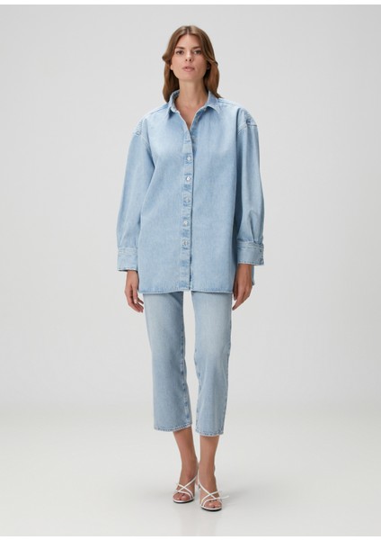 Nina Açık Mavi Denim Gömlek fiyatları