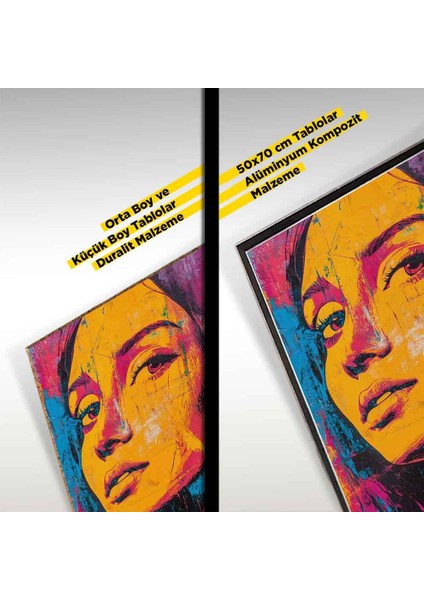 “soyut Zarafet 2 – Modern Soyut Pop Art Duvar Dekoru” modelleri