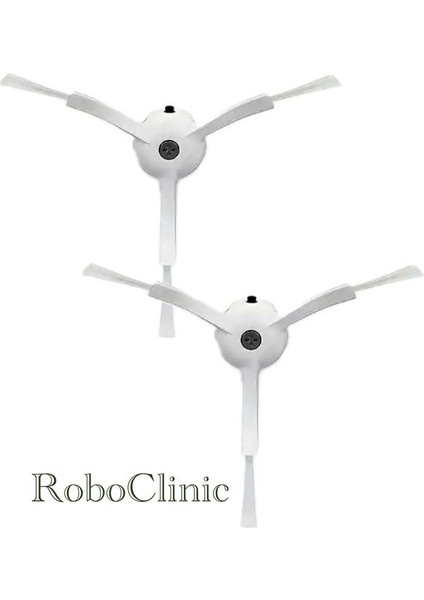 Roborock Q revo s / Q revo pro / Q revo Maxv / Robot Süpürge Uyumlu Yedek Yan Fırça -2 Parça