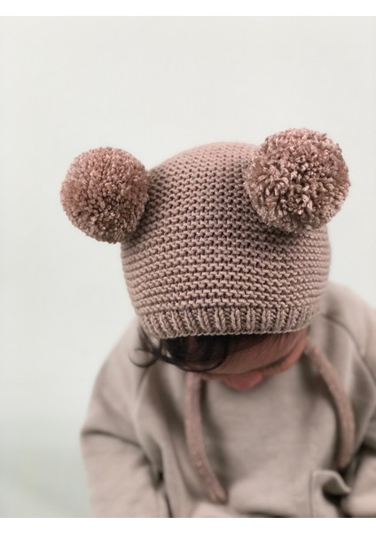Ponponlu El Örgüsü Unisex Bebek/çocuk Bere fırsatları