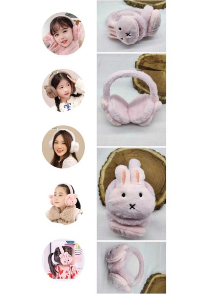 1 Adet Tavşan Model Kışlık Kulaklık Peluş Kulaklık Çocuk Peluş Kulaklık Kız Çocuk Kulaklık