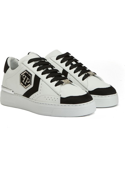 Beyaz Siyah Erkek Deri Sneaker fiyatları