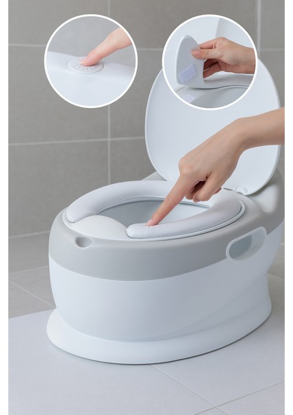 Sesli Sifonlu Klozet Lazımlık, Rahat ve Eğlenceli Kullanım, Renk Seçenekleriyle. modelleri