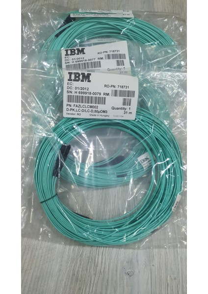 Fiber Optik Patch Cord Kablo Lc-Lc Dx Multi Mode Om3 31M