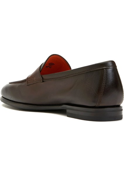 Kahverengi Erkek Deri Loafer modelleri