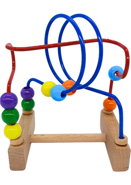 Mini Eğitici Ahşap Boncuk Koordinasyon Oyunu 4149