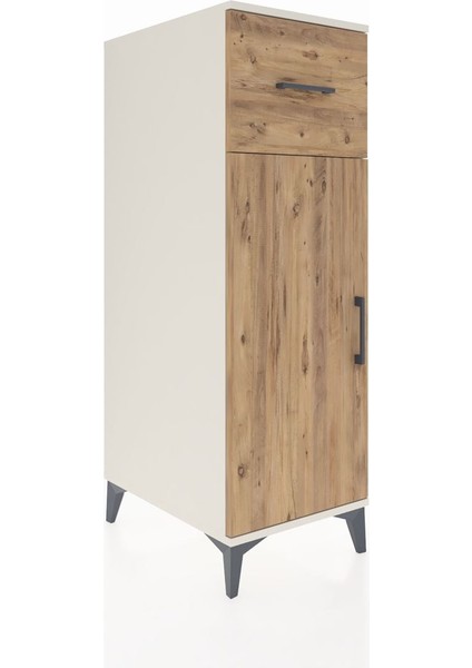 Kronos Dolap 2 Raflı Tek Çekmeceli Tek Kapaklı 44X59X134 Aytaşı-Çam fiyatları