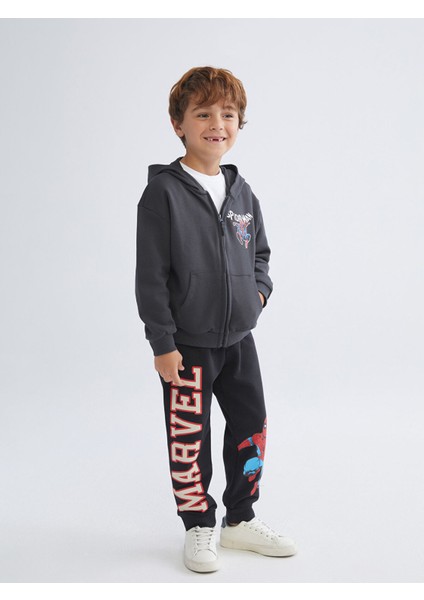 Yeni Sezon Spider-Man Baskılı Erkek Çocuk Fermuarlı Sweatshirt fiyatları