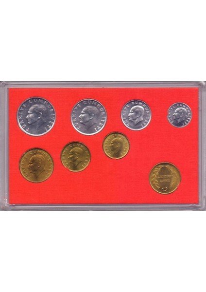 Türkiye Cumhuriyeti Darphane 1989 Yılı Tedavül Para Seti - Sertifikalı fiyatları