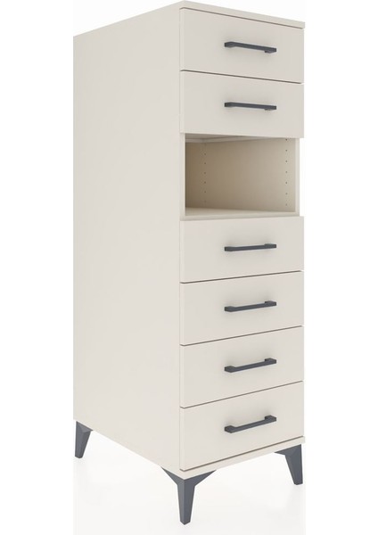 Kronos Dolap Tek Raflı 6 Çekmeceli 44X59X134 Aytaşı-Aytaşı fiyatları