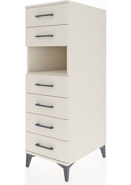 Kronos Dolap Tek Raflı 6 Çekmeceli 44X59X134 Aytaşı-Aytaşı modelleri