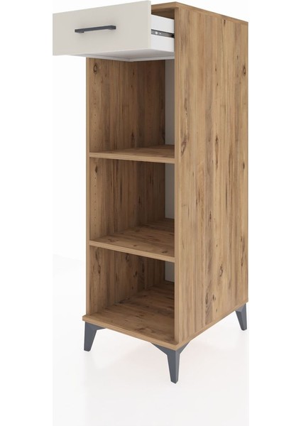 Kronos Dolap 2 Raflı Tek Çekmeceli 44X59X134 Çam-Aytaşı fırsatları