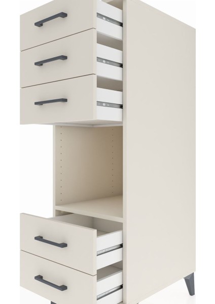 Kronos Dolap Tek Raflı 5 Çekmeceli 44X59X134 Aytaşı-Aytaşı indirimleri
