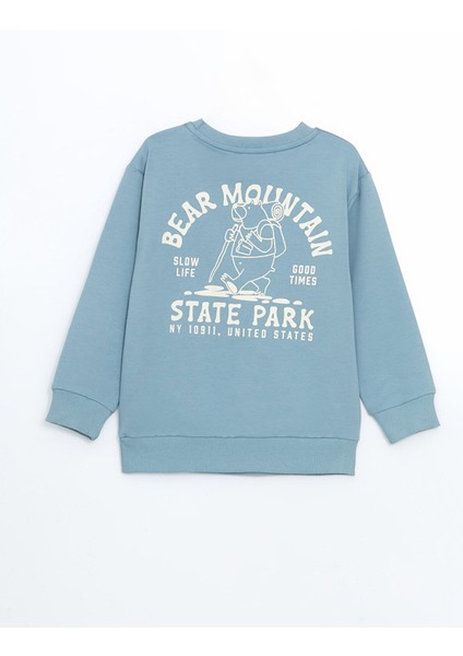 Yeni Sezon Bisiklet Yaka Baskılı Erkek Çocuk Sweatshirt fiyatları