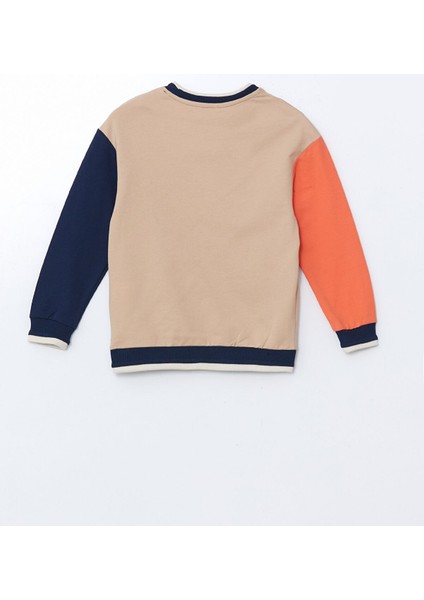 Yeni Sezon Bisiklet Yaka Baskılı Erkek Çocuk Sweatshirt fırsatları