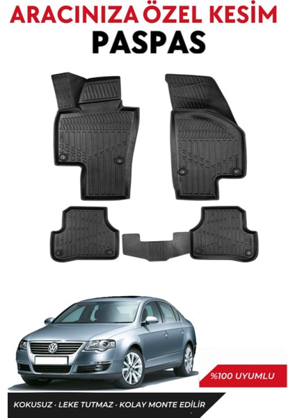 Volkswagen Passat B6 2006 Model Bagaj Havuzu+Paspas Takımı Full Takım