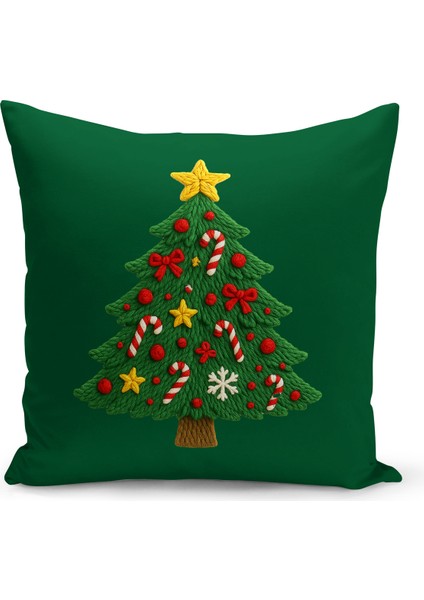 Yılbaşı Serisi Çift Tarafı Dijital Baskılı Kırlent Kılıfı (Christmas Noel Cushion Cover)