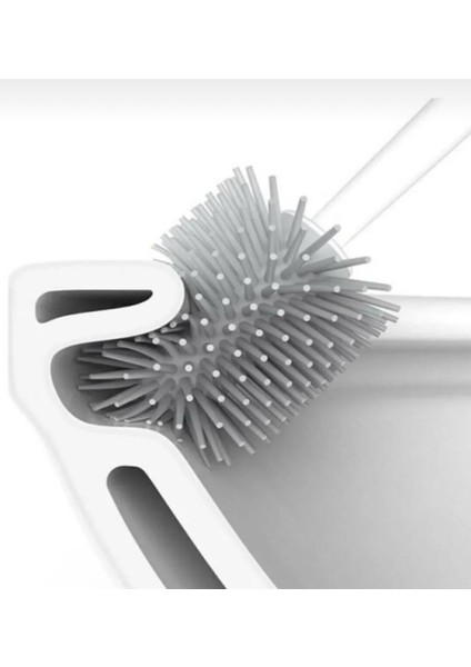 Silikon Klozet Fırçası Wc Tuvalet Banyo Fırça Seti , KARE fırsatları