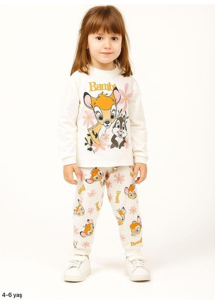 Ekru Bambi 4-6 Yaş Çocuk Alt Üst Takım