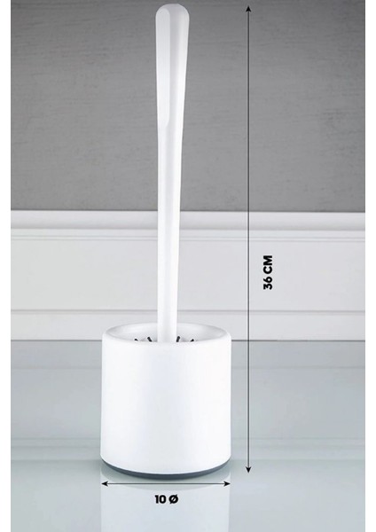 Silikon Klozet Fırçası Wc Tuvalet Banyo Fırça Seti , Oval fiyatları