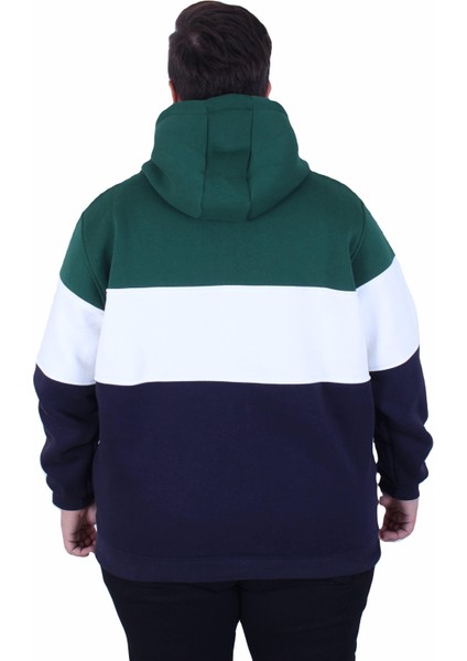 Mocgrande Büyük Beden Kapüşonlu 3ip Sweat Mg 25725 Neftı modelleri