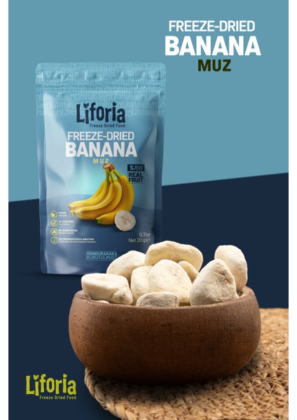 2’li Dondurularak Kurutulmuş Kuru Meyve - Sağlıklı Atıştırmalık - Berry Mix ve Muz Kurusu Freeze Dried indirimleri